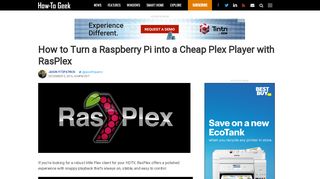 
                            11. How to Turn a Raspberry Pi into a Cheap Plex Player with RasPlex