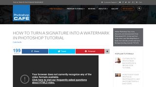 
                            9. How to turn a signature into a watermark in Photoshop tutorial ...