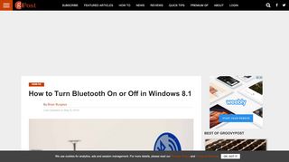 
                            8. How to Turn Bluetooth On or Off in Windows 8.1 - groovyPost
