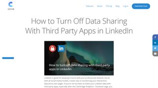 
                            13. How to Turn Off Data Sharing With Third Party Apps in LinkedIn ...