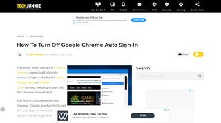 
                            7. How to Turn Off Google Chrome Auto Sign-In - TekRevue