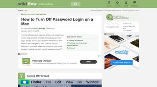 
                            7. How to Turn Off Password Login on a Mac (with Pictures) - wikiHow