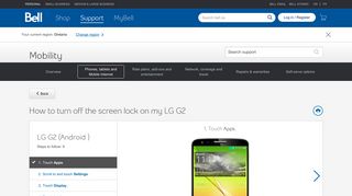 
                            9. How to turn off the screen lock on my LG G2 - Bell support - Bell Canada