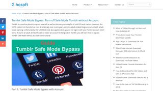 
                            6. How to Turn off Tumblr Safe Mode without Account - Gihosoft