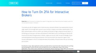 
                            13. How to Turn On 2FA for Interactive Brokers | Turn It On