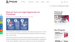 
                            13. How to Turn on Login Approvals on Facebook - ZoneAlarm