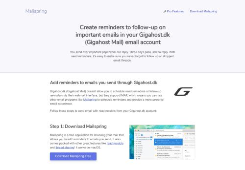 
                            10. How to turn on reminders for your Gigahost.dk (Gigahost Mail) email ...