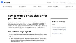 
                            12. How to turn on single sign-on for Dropbox Business admins – Dropbox ...