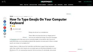 
                            11. How To Type Emojis On Your Computer Keyboard | HuffPost