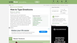 
                            13. How to Type Emoticons (with Pictures) - wikiHow