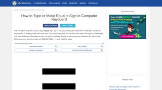 
                            4. How to Type or Make Equal = Sign in Computer Keyboard ...