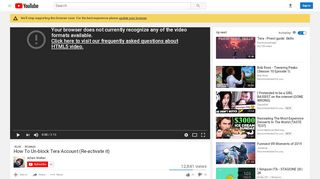 
                            8. How To Un-block Tera Account (Re-activate it) - YouTube