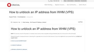 
                            9. How to unblock an IP address from WHM (Crucial VPS) – Help Centre