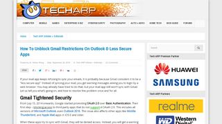 
                            6. How To Unblock Gmail Restrictions On Outlook & Less Secure Apps ...
