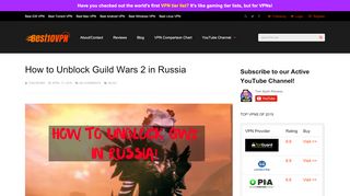 
                            12. How to Unblock Guild Wars 2 in Russia - Best 10 VPN Reviews