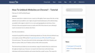 
                            4. How To Unblock Websites on Chrome? - Tutorial - PrivacyEnd