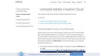 
                            8. How to Uninstall Creative Cloud on Mac - Nektony
