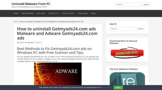 
                            9. How to uninstall Getmyads24.com ads Malware and Adware ...