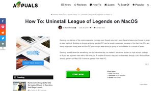 
                            12. How To: Uninstall League of Legends on MacOS - Appuals.com