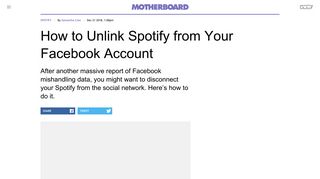 
                            10. How to Unlink Spotify from Your Facebook Account - Motherboard