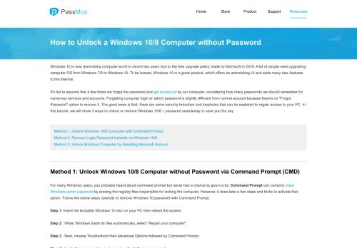 
                            11. How to Unlock a Windows 10/8.1 Computer without Password ...