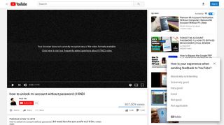 
                            11. how to unlock mi account without password | HINDI - YouTube
