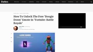 
                            5. How To Unlock The Free 'Boogie Down' Emote In 'Fortnite: Battle Royale'