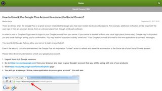 
                            8. How to Unlock the Google Plus Account to connect to Social Covers ...