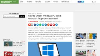 
                            6. How to unlock Windows PC using Android's fingerprint scanner ...