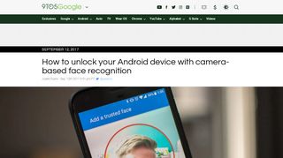 
                            3. How to unlock your Android device with camera-based face ...