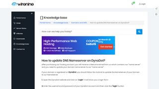 
                            10. How to update DNS Nameserver on DynaDot? - WireNine.com