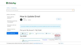 
                            4. How to Update Email – ClickPay