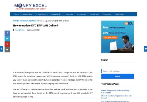 
                            5. How to update KYC EPF UAN Online? - MoneyExcel