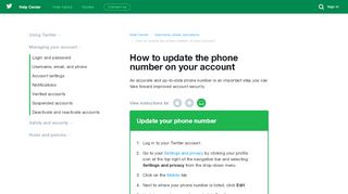
                            13. How to update the phone number on your account - Twitter ...