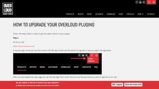
                            7. How to upgrade your Overloud plugins | Overloud