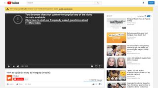 
                            11. How to upload a story to Wattpad (mobile) - YouTube