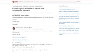 
                            3. How to upload a website on internet with cuccfree.com website - Quora