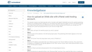 
                            7. How to upload an iWeb site with cPanel web hosting account ...