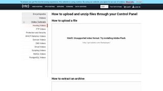 
                            6. How to upload and unzip files - Video Tutorial - Web Hosting Services ...