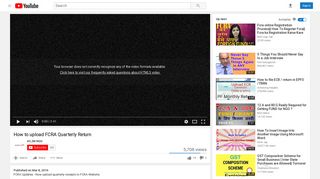 
                            7. How to upload FCRA Quarterly Return - YouTube
