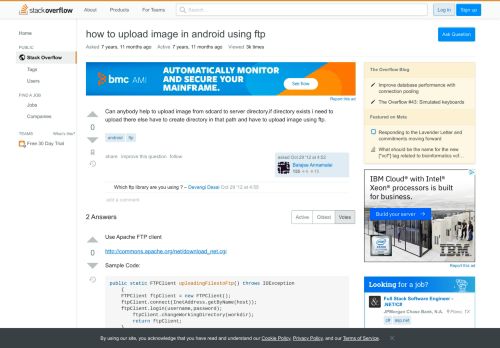 
                            1. how to upload image in android using ftp - Stack Overflow