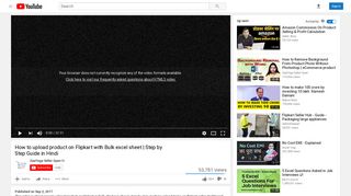 
                            10. How to upload product on Flipkart with Bulk excel sheet | Step by Step ...
