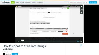 
                            12. How to upload to 123rf.com through website: on Vimeo
