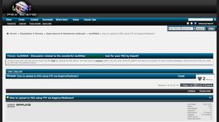 
                            6. How to upload to PS3 using FTP via Rogero/Multiman? - PSX Scene
