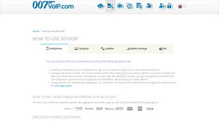 
                            6. How to use 007VoIP - 007VoIP - Worldwide low cost VoIP ...