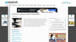 
                            13. How to Use a Character Symbol in Google Docs | Your Business