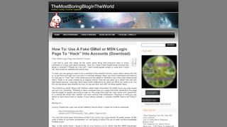 
                            7. How To: Use A Fake GMail or MSN Login Page To “Hack” ...