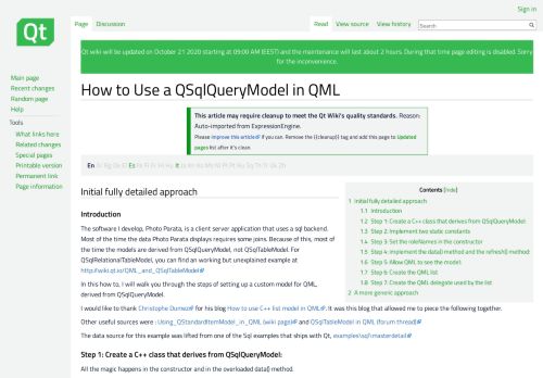 
                            3. How to Use a QSqlQueryModel in QML - Qt Wiki
