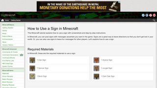
                            11. How to Use a Sign in Minecraft