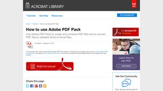 
                            10. How to use Adobe PDF Pack - Adobe Acrobat - AcrobatUsers.com